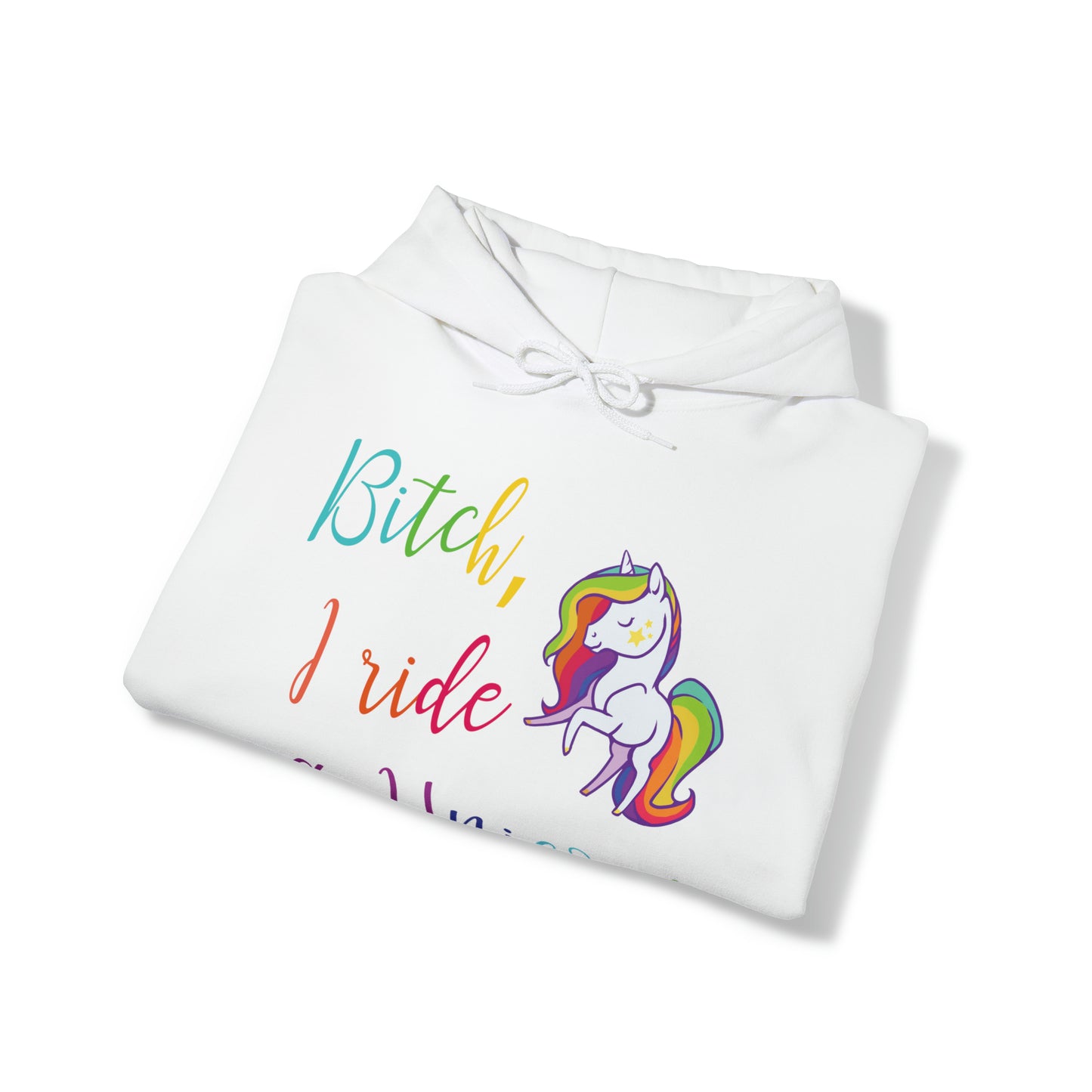 I Ride a Unicorn Hooded Sweatshirt