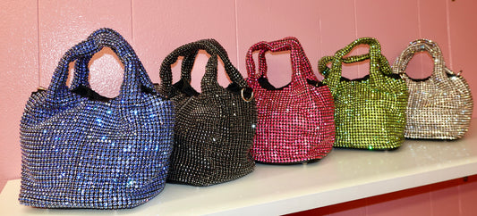 Rhinestone Hobo Handbag