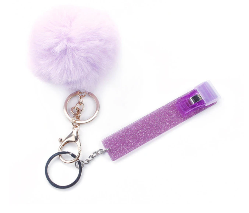 Card Grabber Keychain for Long Nails